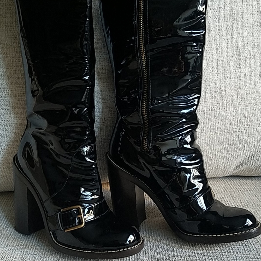 DOLCE & GABBANA Patent Leather Boots - Picture 8 of 13